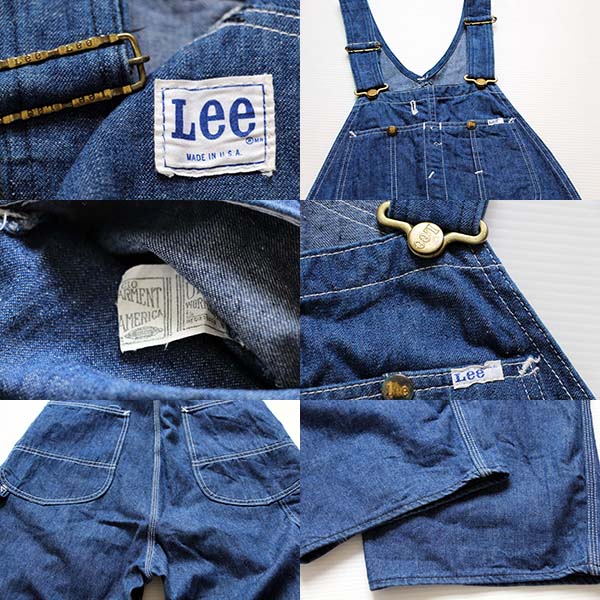 70s USA製 Leeリー デニム オーバーオール - Sixpacjoe Web Shop