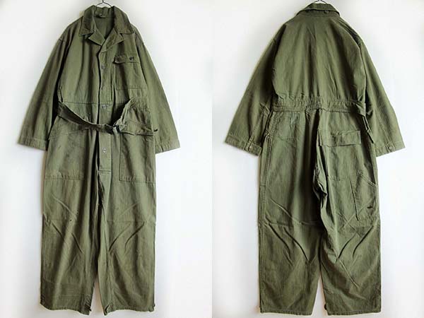 40s 米軍 U.S.ARMY M-43 HBT ヘリンボーンツイル オールインワン