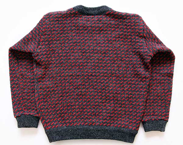 80s ノルウェー製 L.L.Bean ノルウェージャン バーズアイ ウールニット