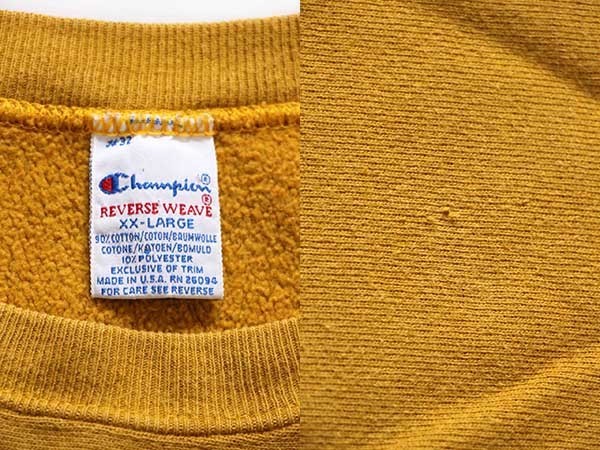 90s USA製 Championチャンピオン ワンポイント リバースウィーブ
