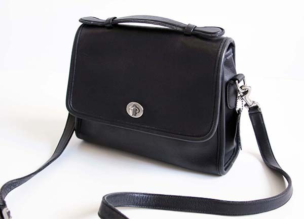 USA製 COACH オールド コーチ 2WAY レザー ショルダーバッグ 黒☆J0C