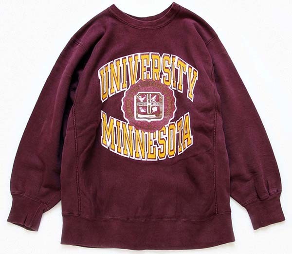 80s USA製 Championチャンピオン UNIVERSITY MINNESOTA リバース