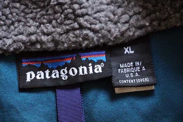 90s USA製 patagoniaパタゴニア レトロX フリースジャケット グレー XL