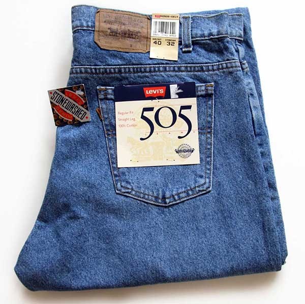デッドストック☆90s USA製 Levi'sリーバイス 505 デニムパンツ w40
