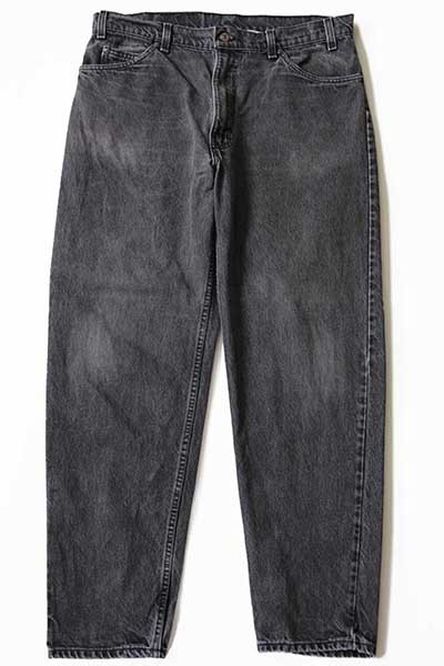 90s USA製 Levi'sリーバイス 550 ブラック デニムパンツ w38 L32☆I