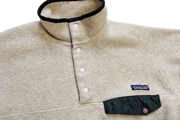 00s patagoniaパタゴニア シンチラ フリース スナップT オートミール S