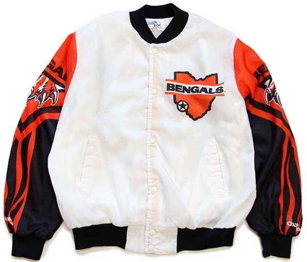 80s USA製 Chalk Line NFL CINCINNATI BENGALS 全面プリント ナイロン
