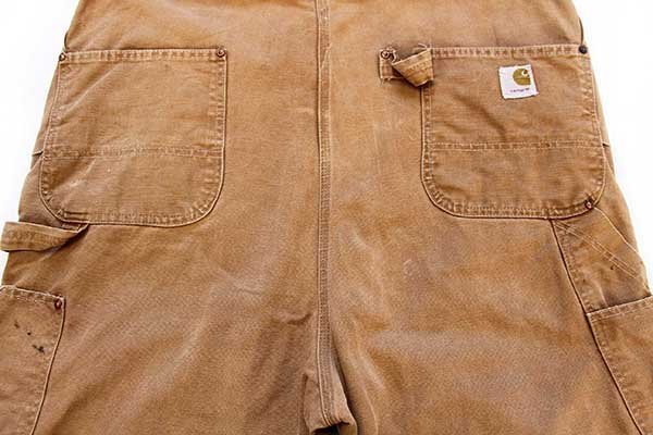 70s USA製 carharttカーハート 山ポケ ダック地 ダブルニー
