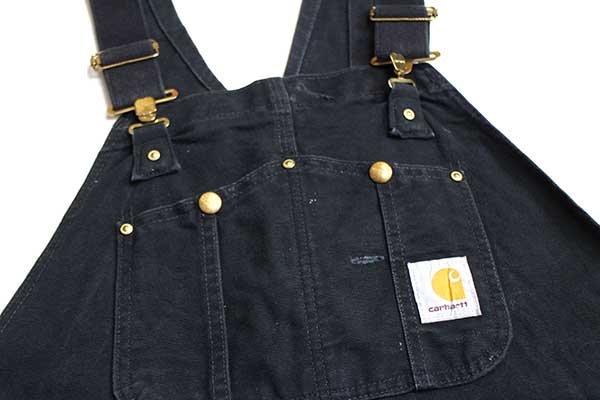メキシコ製 carharttカーハート ダック地 ダブルニー オーバーオール