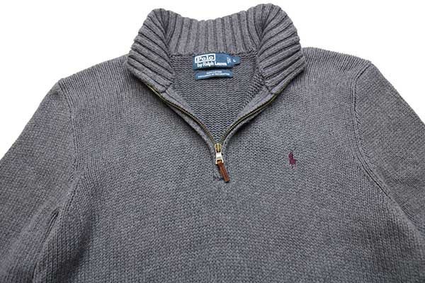 00s ポロ ラルフローレン ワンポイント ハイネック ハーフジップ