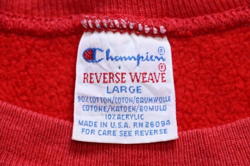 90s USA製 Championチャンピオン ワンポイント リバースウィーブ