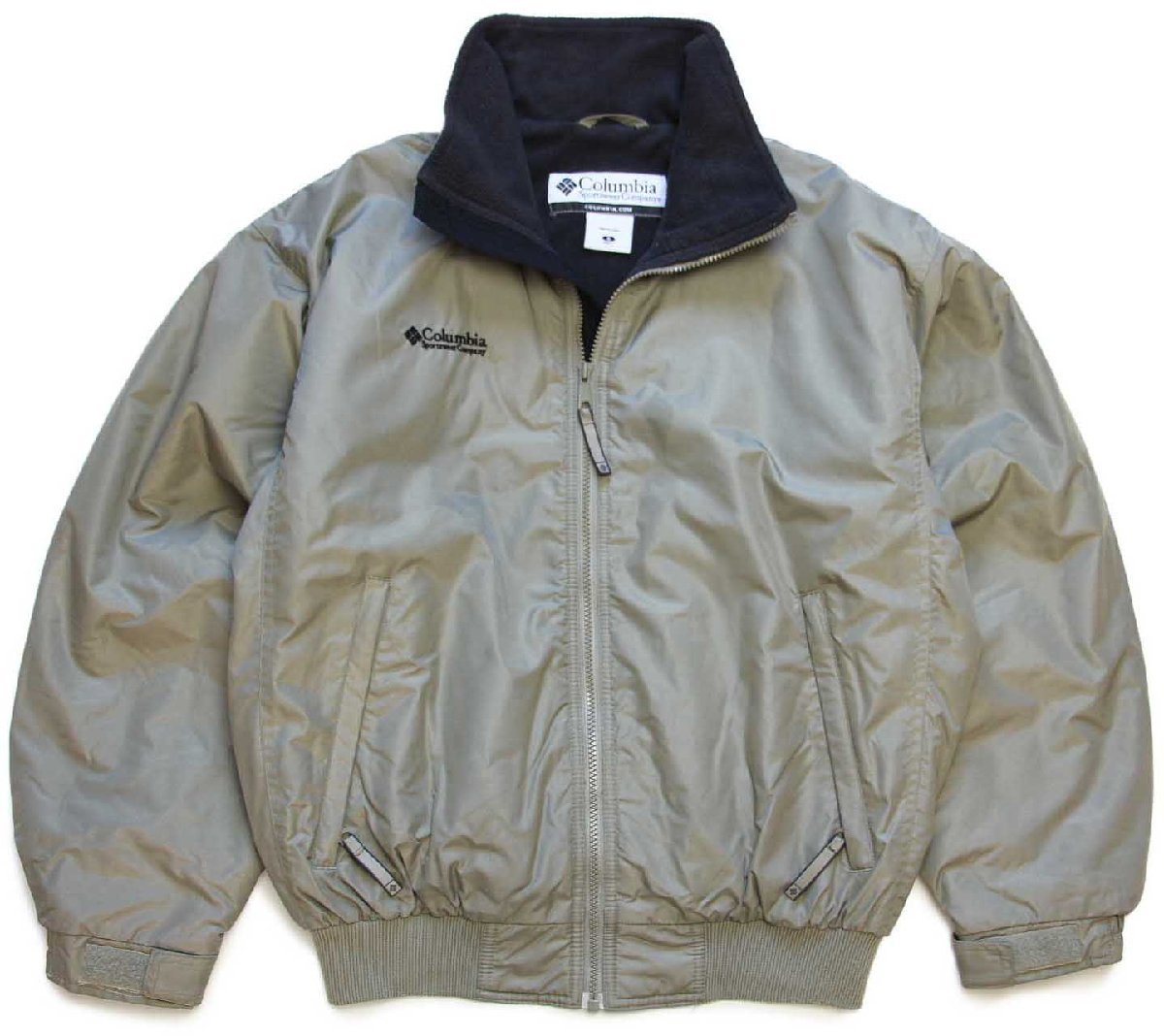 00s Columbiaコロンビア ロゴ刺繍 フリースライナー ナイロン