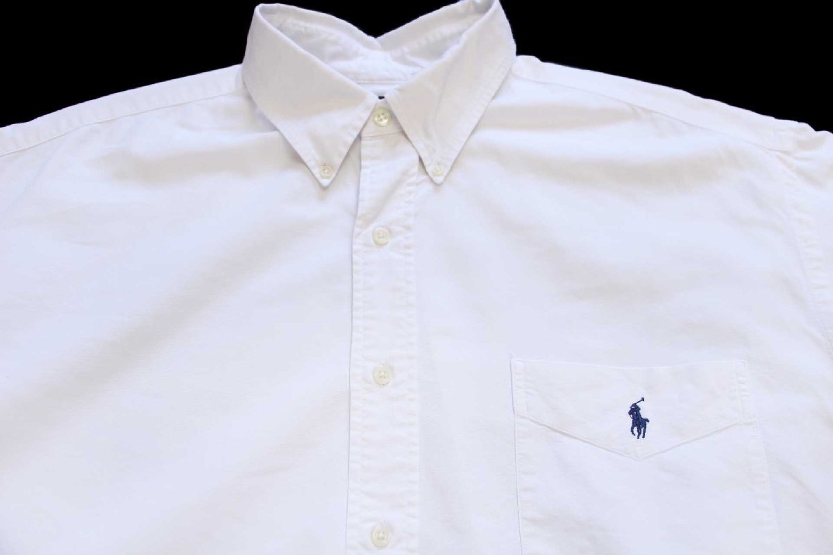00s ラルフローレン BIG SHIRT ワンポイント ポケット付き ボタン