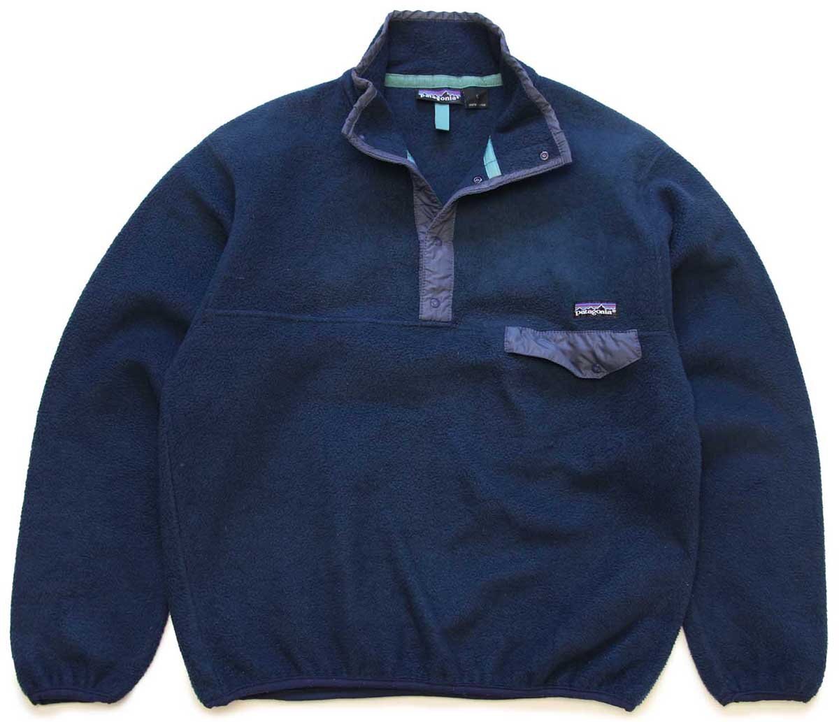 90s patagoniaパタゴニア フリース スナップT 紺 S - Sixpacjoe Web Shop