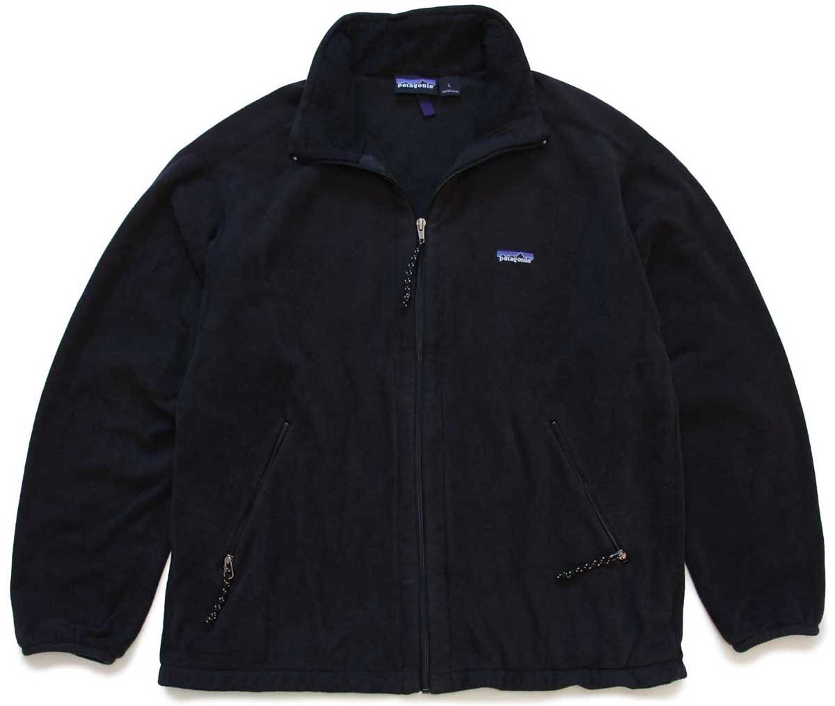 90s ポルトガル製 patagoniaパタゴニア フリースジャケット 黒 L