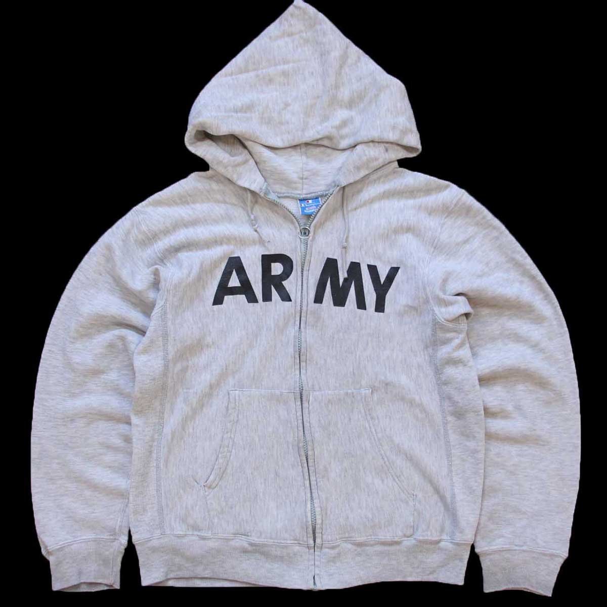 90s USA製 Championチャンピオン 米軍 ARMY ロゴ PFU リバースウィーブ