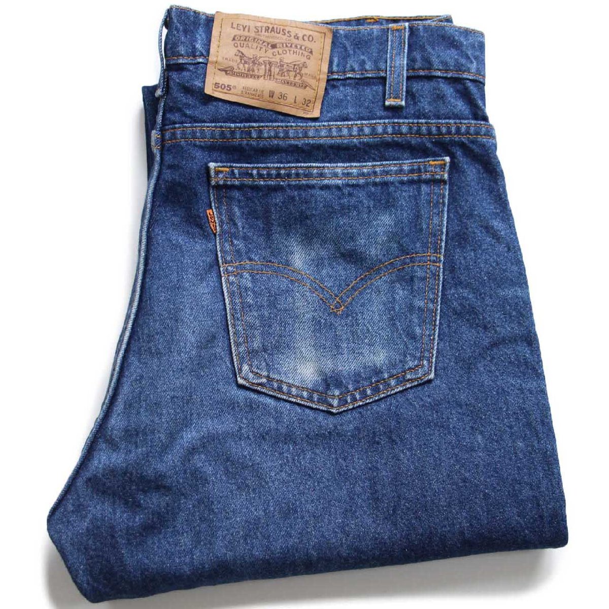 90s USA製 Levi'sリーバイス 505 デニムパンツ W36 L32☆156