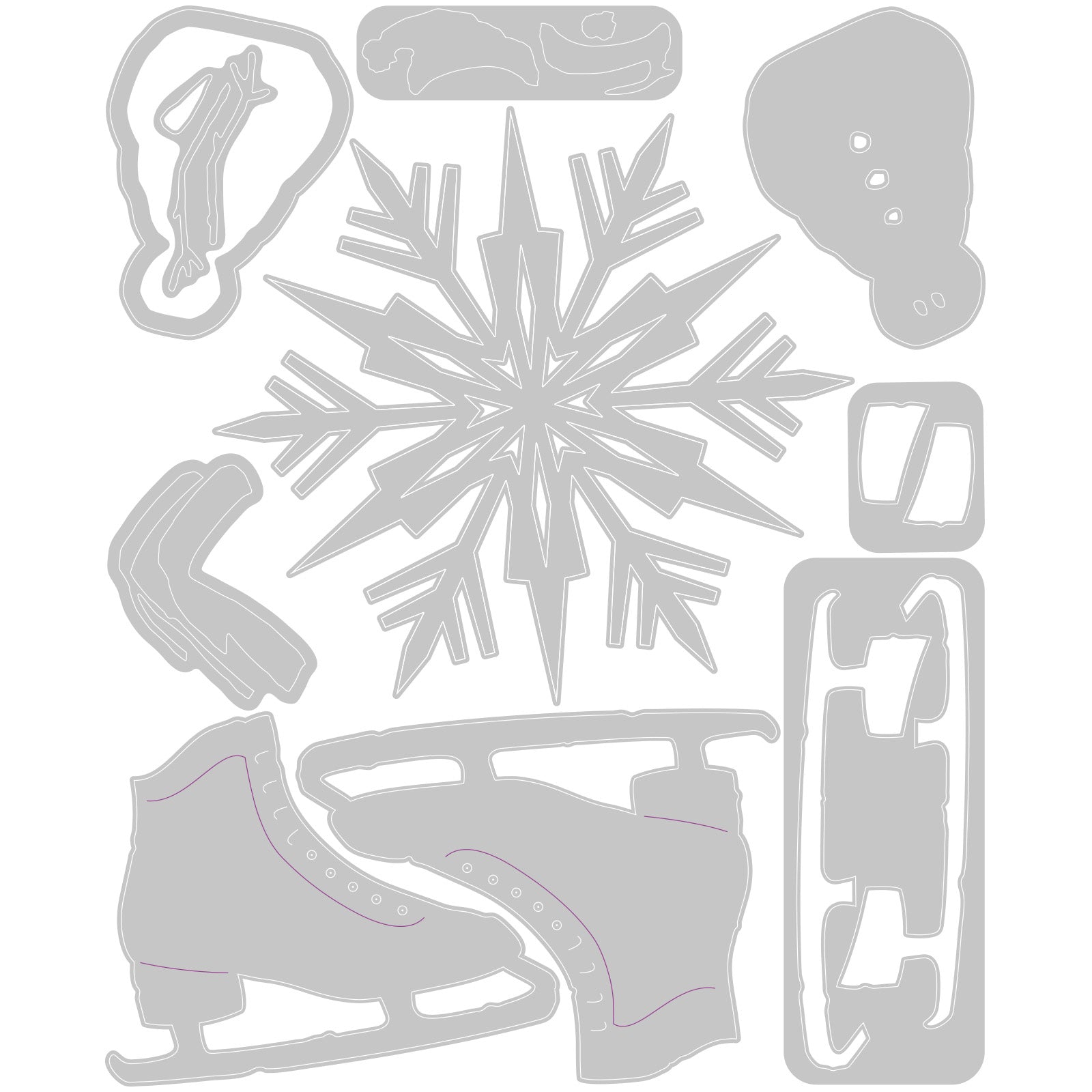 Sizzix Thinlits Die Set 10PK - Vault Winter Wishes by Tim Holtz