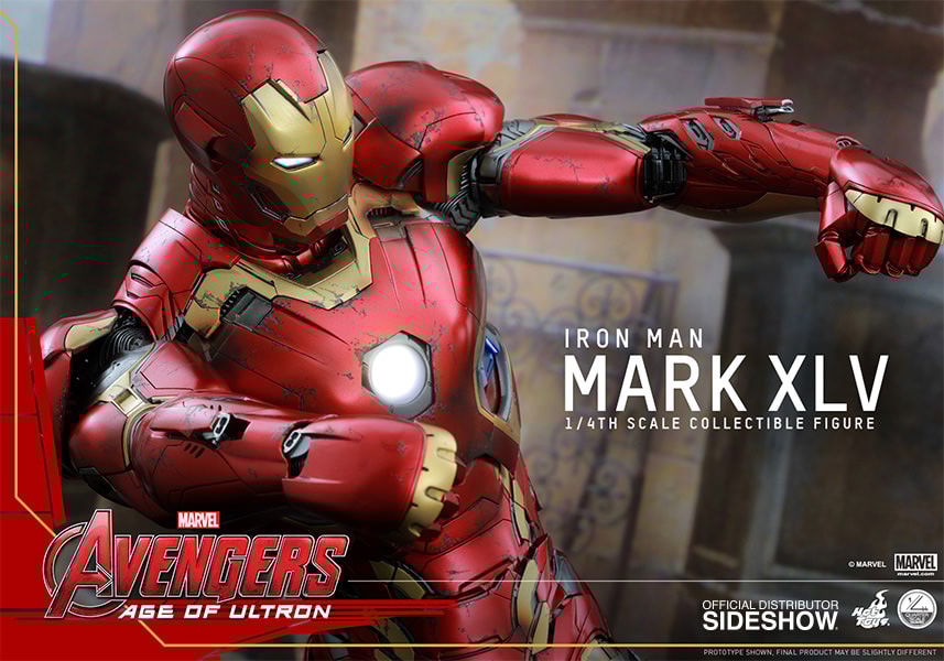 Marvel Iron Man Mark XLV Quarter Scale Figure by Hot Toys