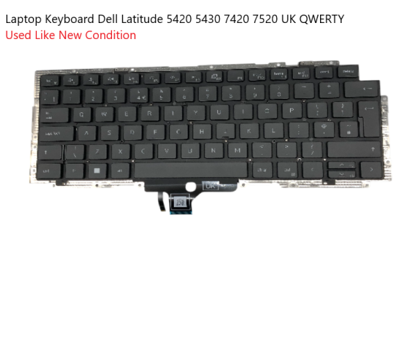 Laptop Backlit Keyboard Dell Latitude 5420 5430 7420 7520 UK