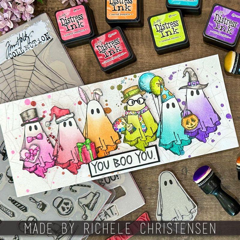 Tim Holtz Boo Crazy Stamps with Simon Says Stamp Dies Bundle setbz24