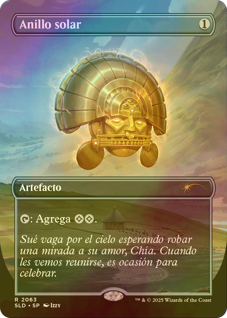 FOIL] 太陽の指輪/Sol Ring No.2063 【スペイン語版】 [SLD-灰R