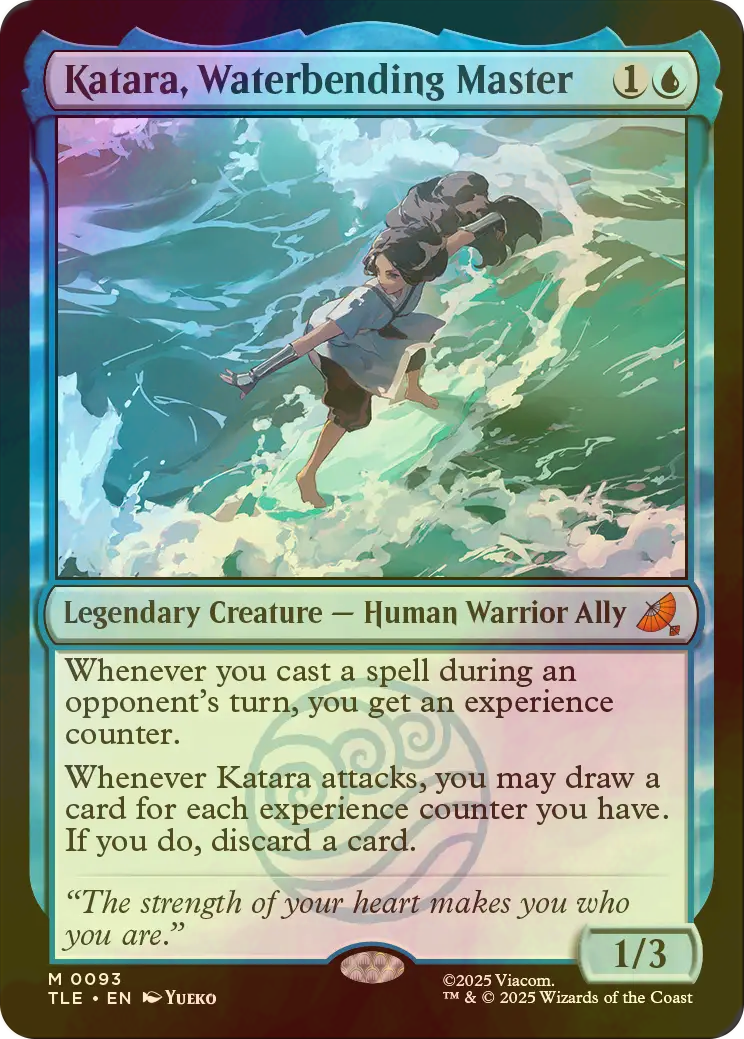 MTG 水の技の達人、カタラ 英語3枚セット 水の技の達人、カタラ