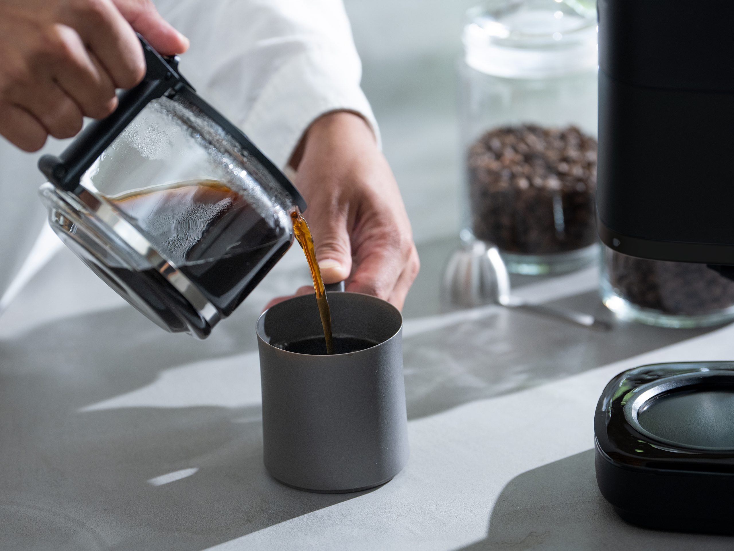 コーン式全自動コーヒーメーカー カフェばこPRO - シロカ株式会社