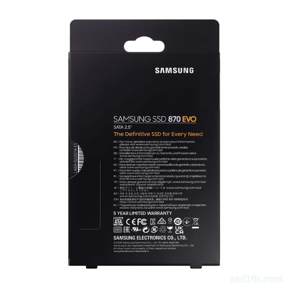 Samsung 870 EVO 2TB SATA SSD III 2.5