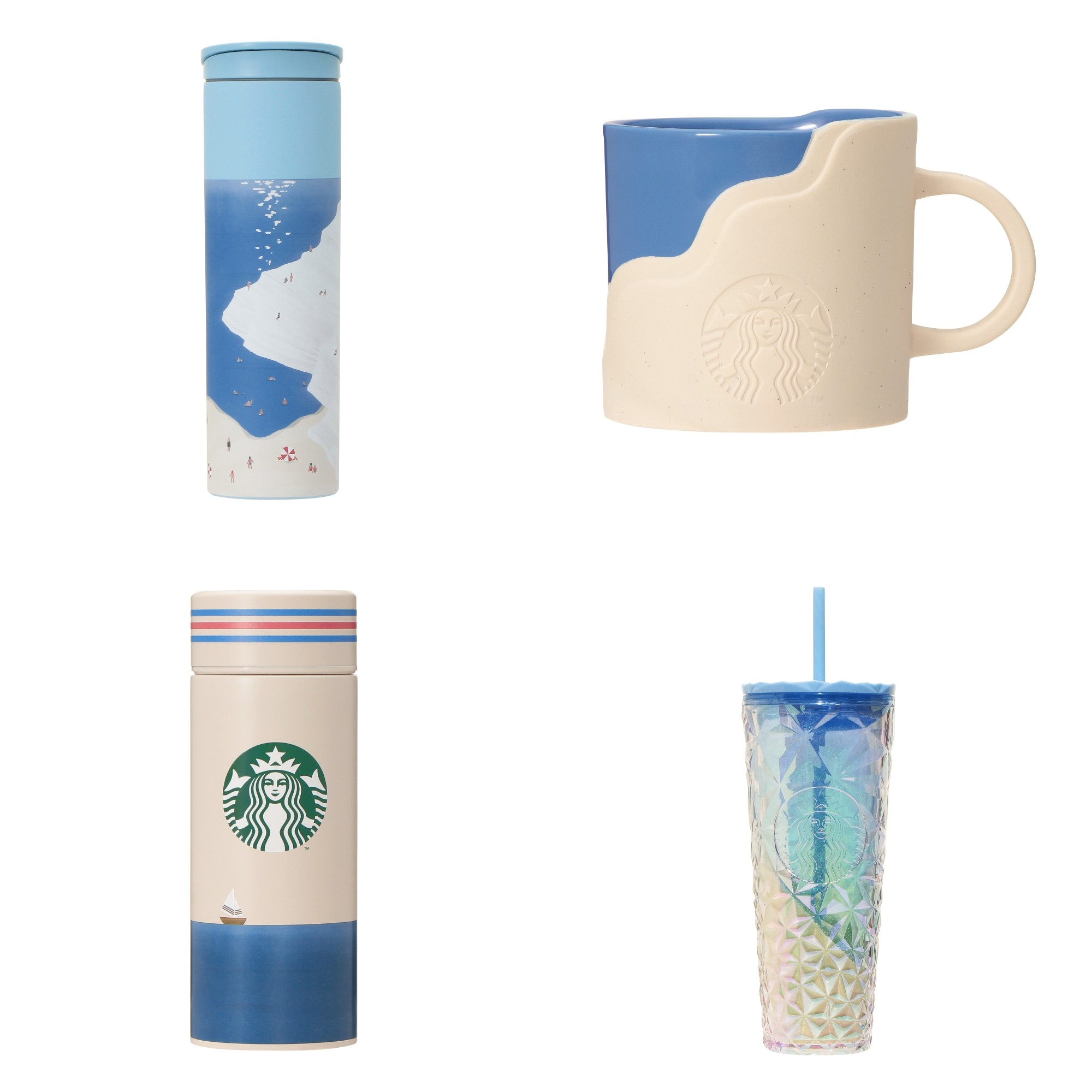 スタバ“サマーシーズン”グッズ販売スタート、2024年は夏の砂浜やイルカ
