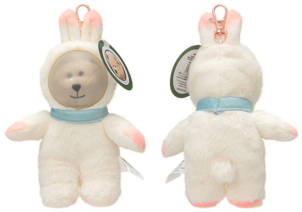 スタバの新作グッズ、うさぎの宇宙飛行士に扮した「ベアリスタ」の