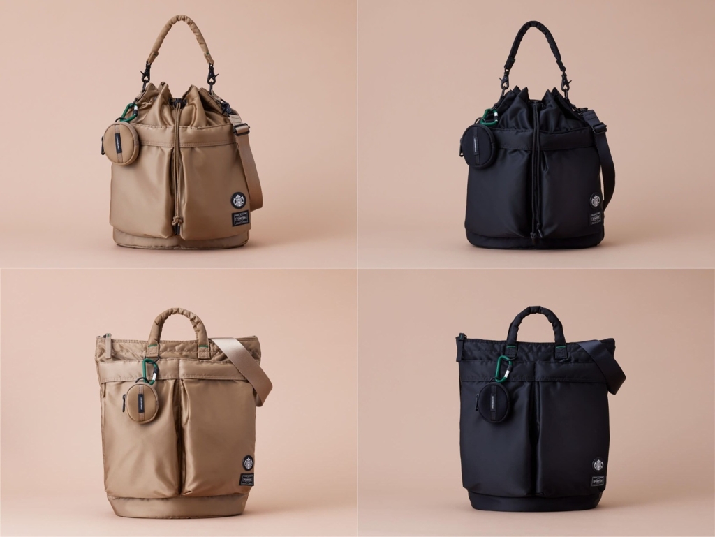 スタバ「PORTER」コラボ、バッグ5品のオンライン先行抽選販売スタート