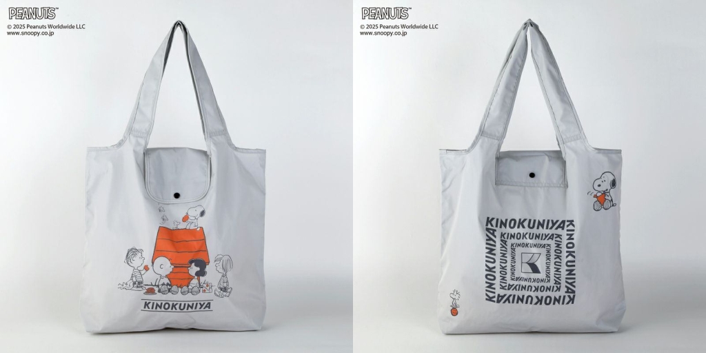 紀ノ国屋、スヌーピーとのコラボバッグ全8種を発売、刺繍デザインの