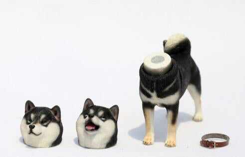 Japanese Shiba Inu with Two Heads - 1/6th Scale Figure – Stubborn