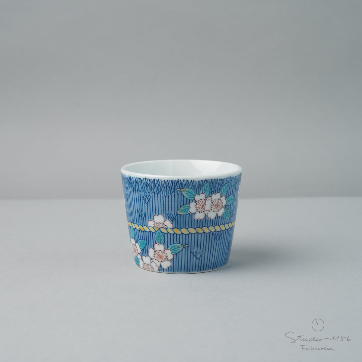 伊万里焼 色鍋島 そば猪口 桜紋 7.5cm/150ml 畑萬陶苑の通販