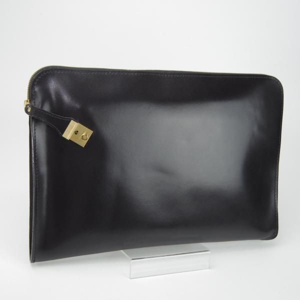 極美品☆(英)パップワース/PAPWORTH【英国製☆レザー/クラッチバッグ