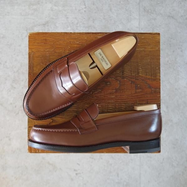 J.M.ウエストン 4C【180/純正シューツリー付き/ローファー/茶】 | 高級