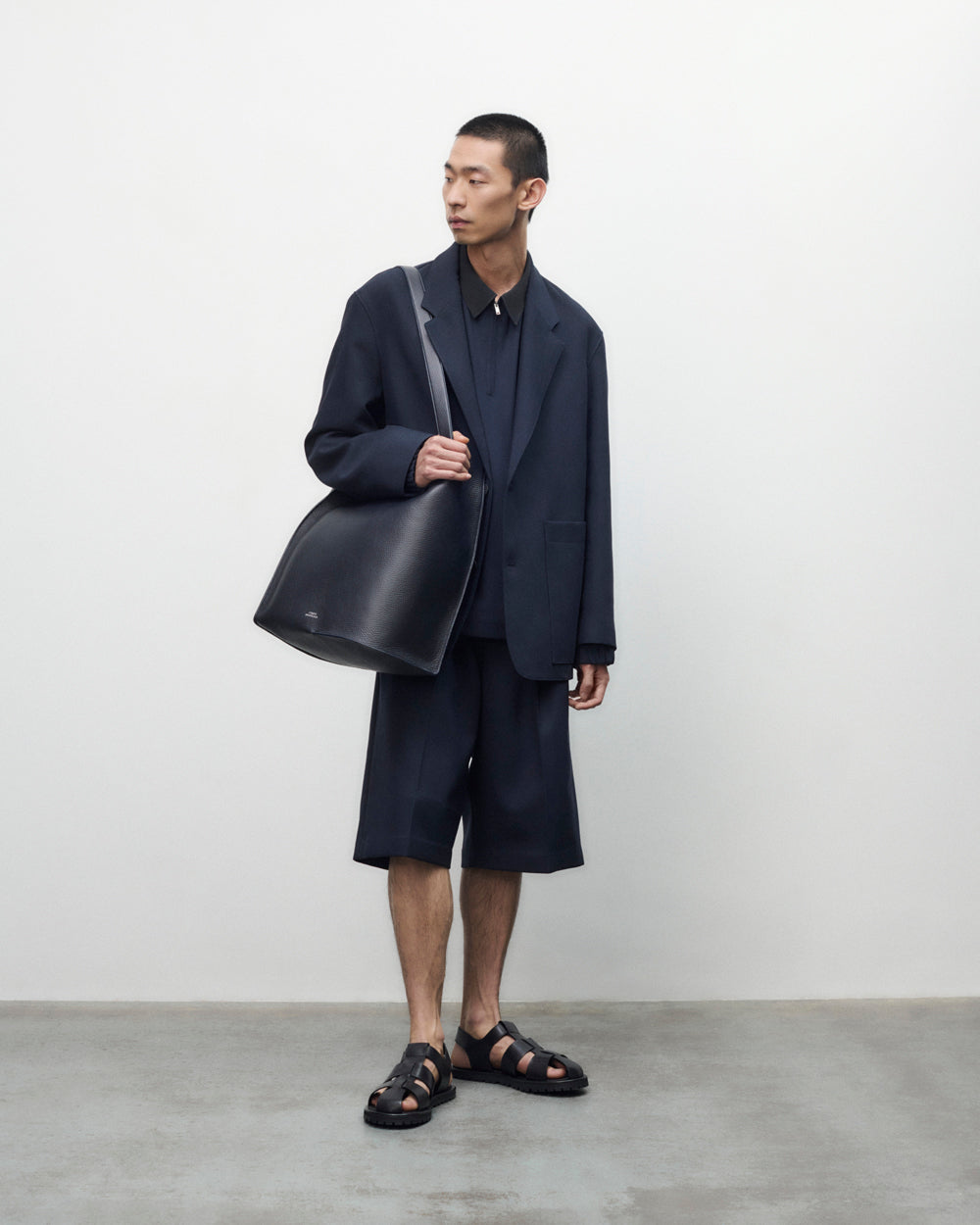 Joss Shirt in Darkest Navy | Deep Navy Oxford Shirt | Studio Nicholson