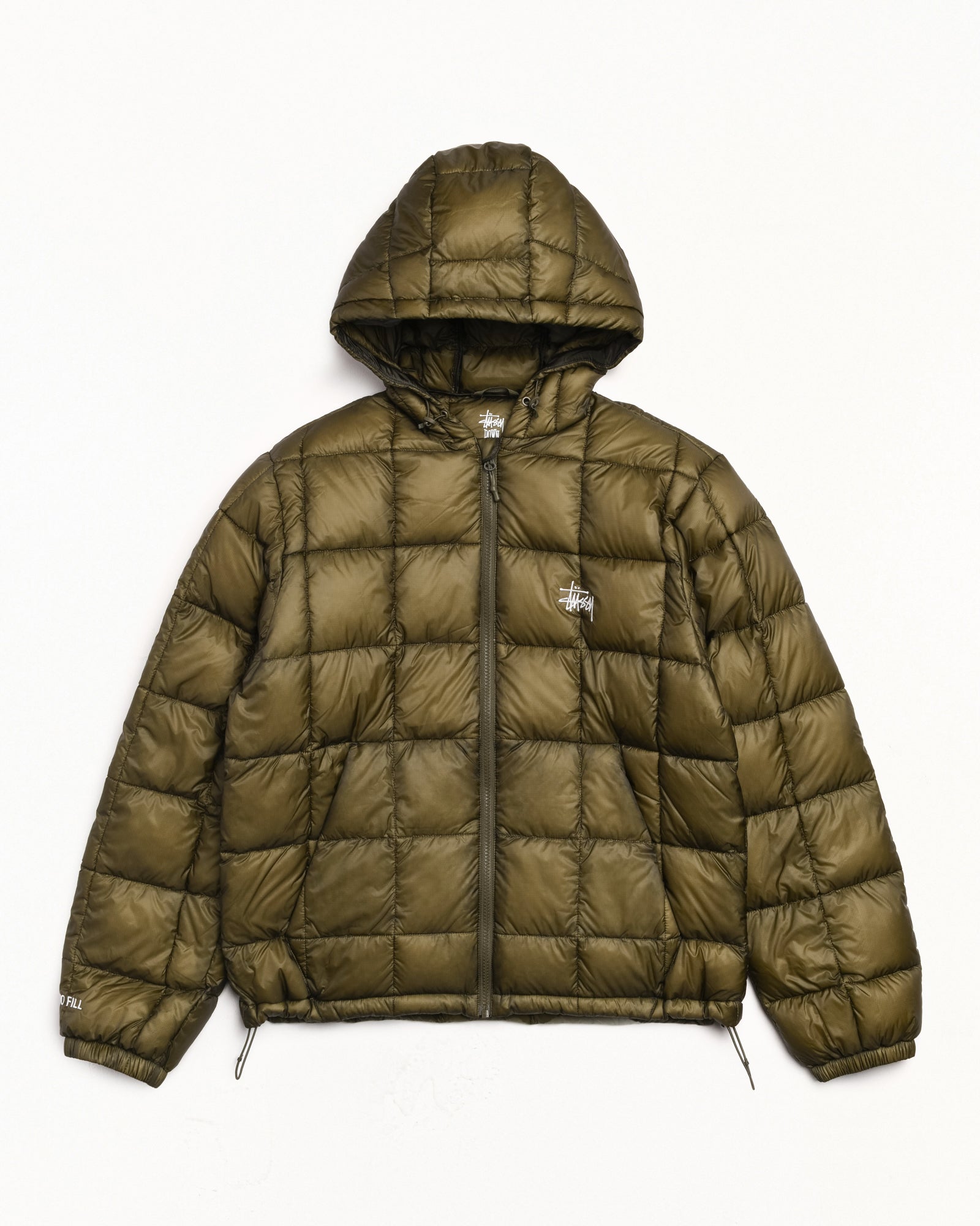 Midweight Hooded Puffer – Olive | Outerwear | Stüssy