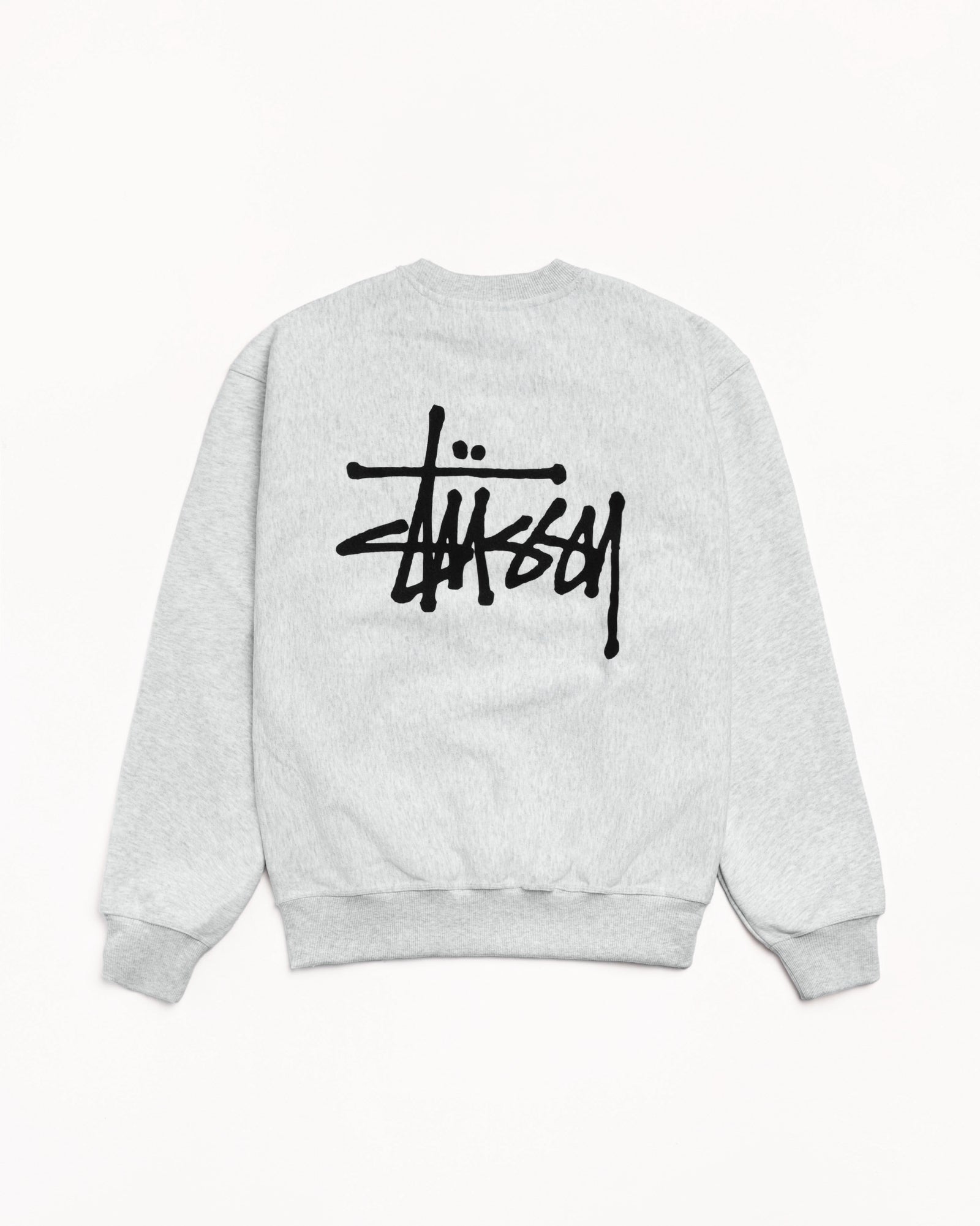 Basic Stüssy Crew – Ash Heather | Crew Sweats | Stüssy