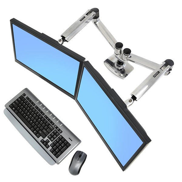 Ergotron LX Dual Side by Side Monitor Arm – Standing Desk Nation