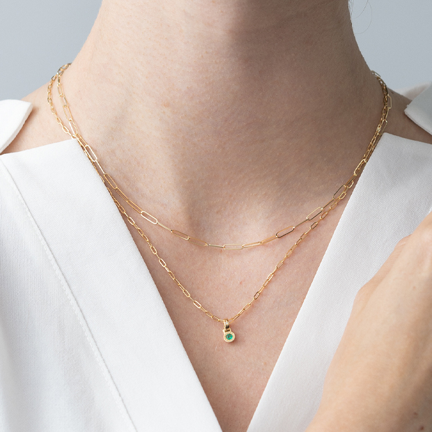 EMERALD/DIAMOND CELESTIAL CHARM(2ZC1018)K18 チャーム｜スター