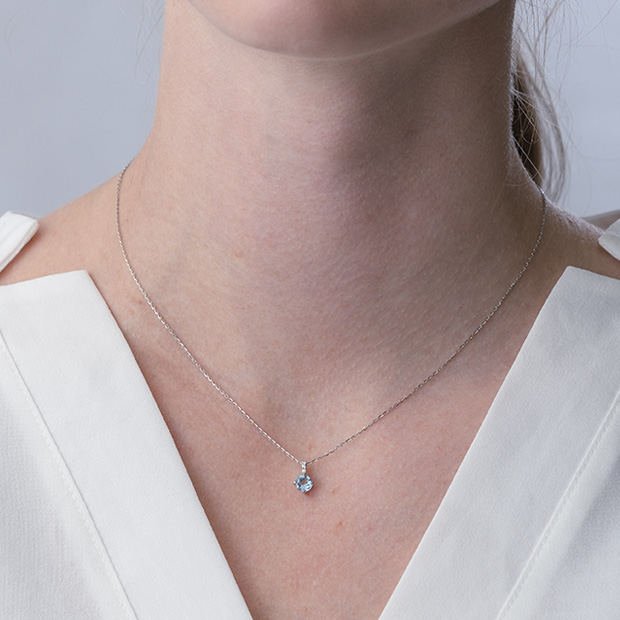 AQUAMARINE NECKLACE(2XN0478)Pt950 ネックレス｜スタージュエリー公式