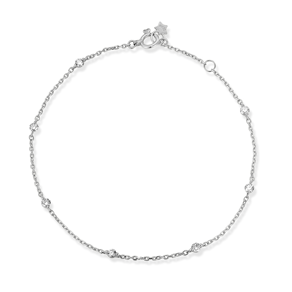 DIAMOND STATION BRACELET(1XU0517)Pt950 ブレスレット｜スター