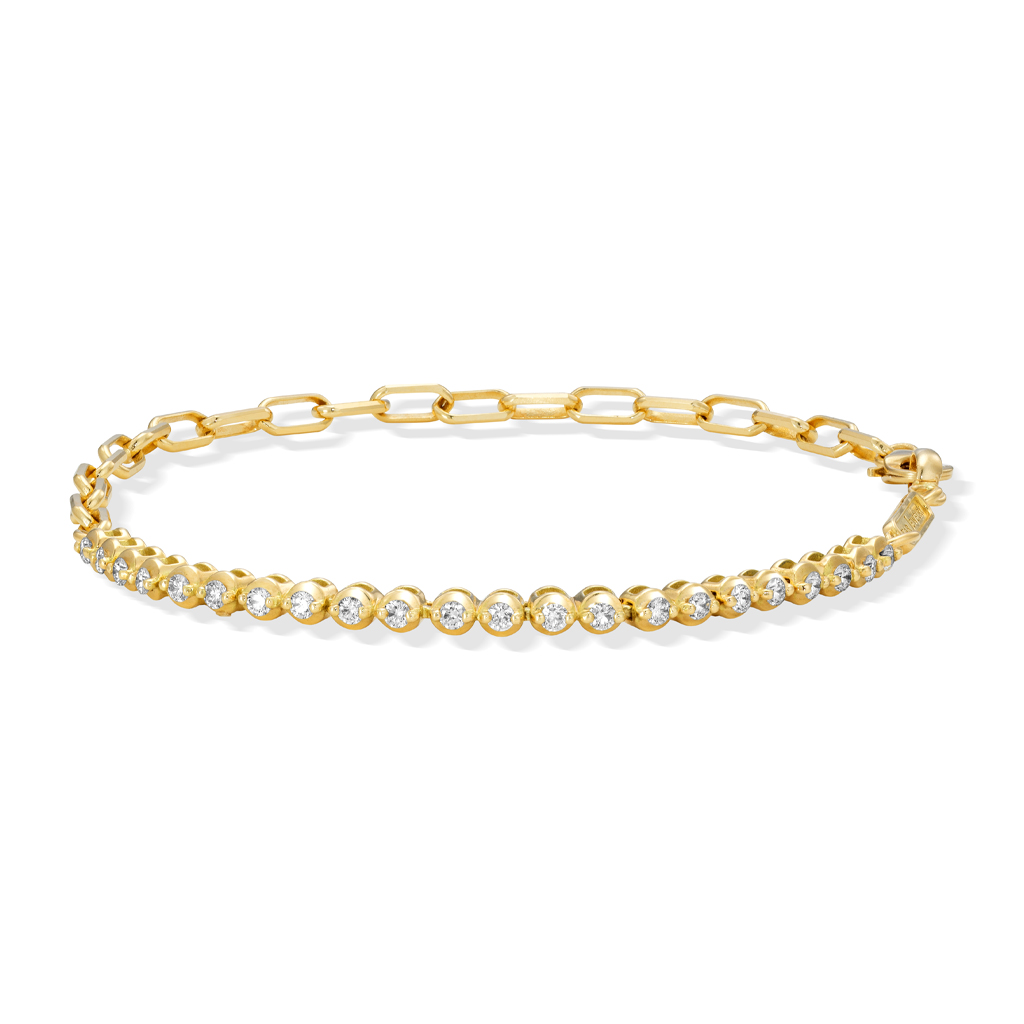 DIAMOND LINK BRACELET (S)(1ZU0479)K18 ブレスレット｜スター