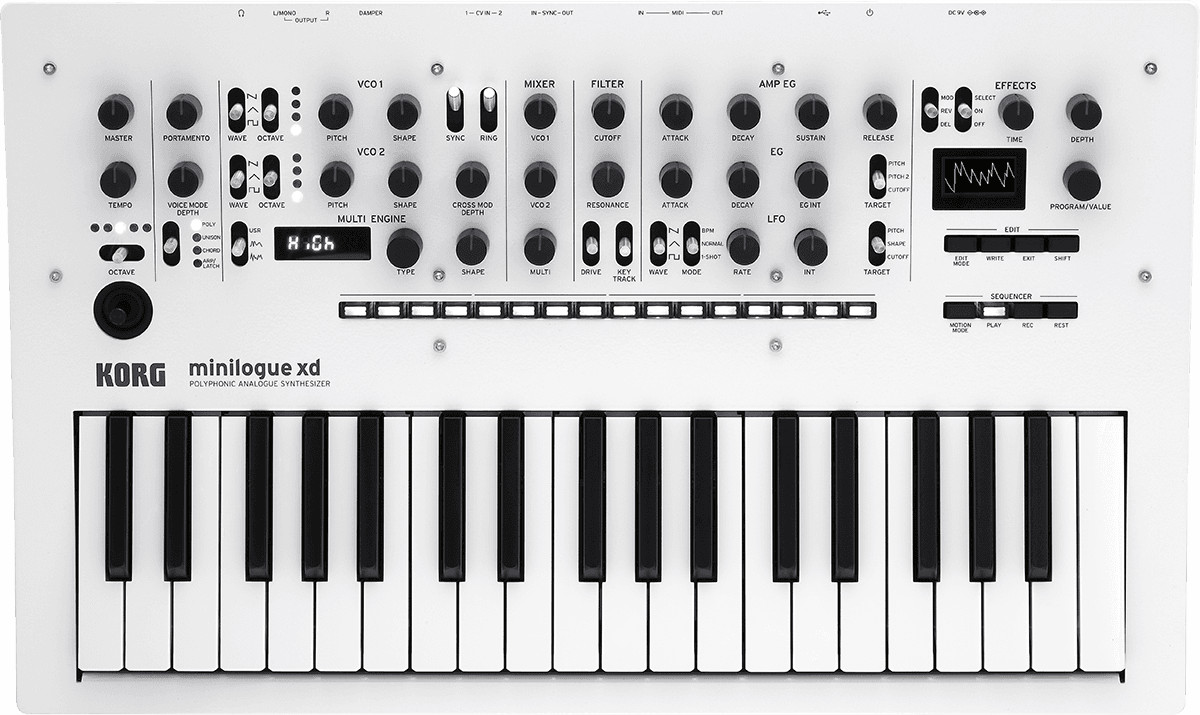 Korg Minilogue XD White Pearl Synthesizer
