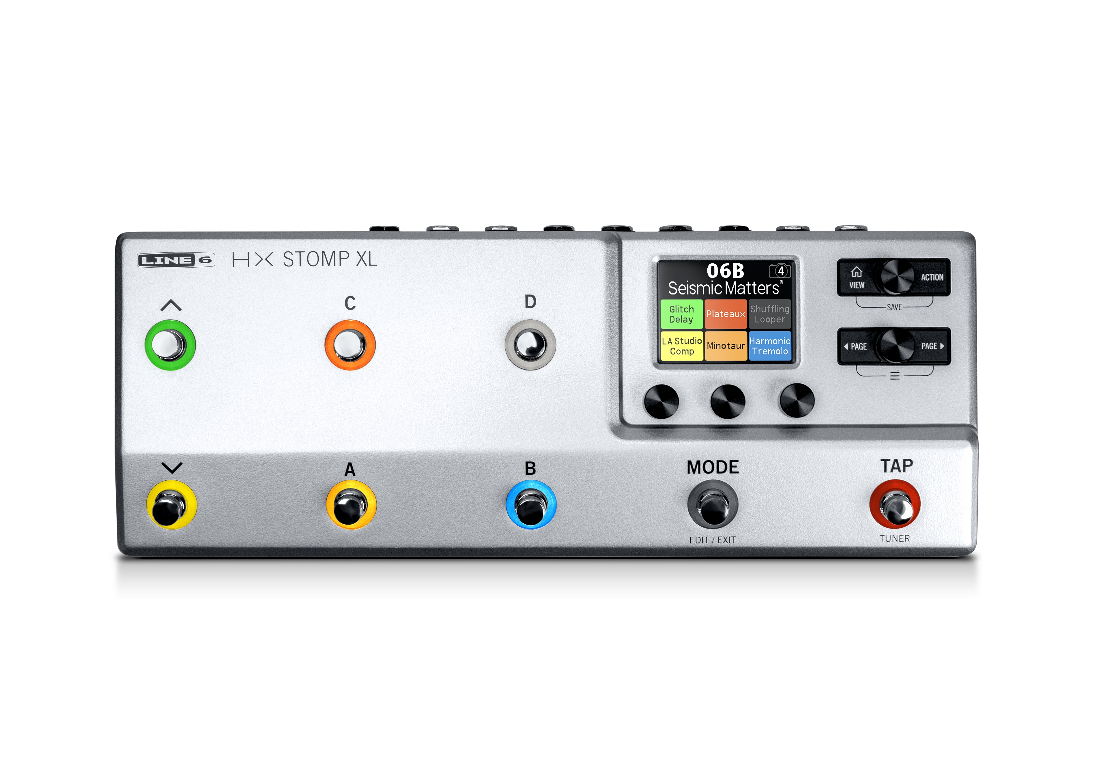 Line 6 HX Stomp XL Limited Silver Guitar amp modeling simulation