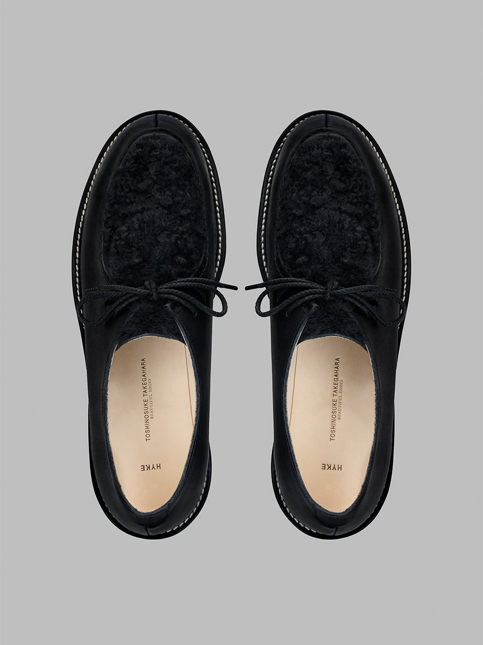 HYKE × BEAUTIFUL SHOES＞TIROLEAN SHOES FAUX SHEARLING 発売のご案内