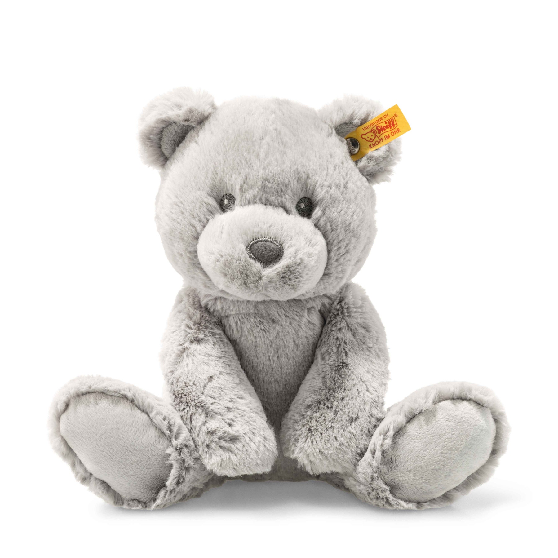 Bearzy Teddy Bear, 11 in, light gray - Steiff.com