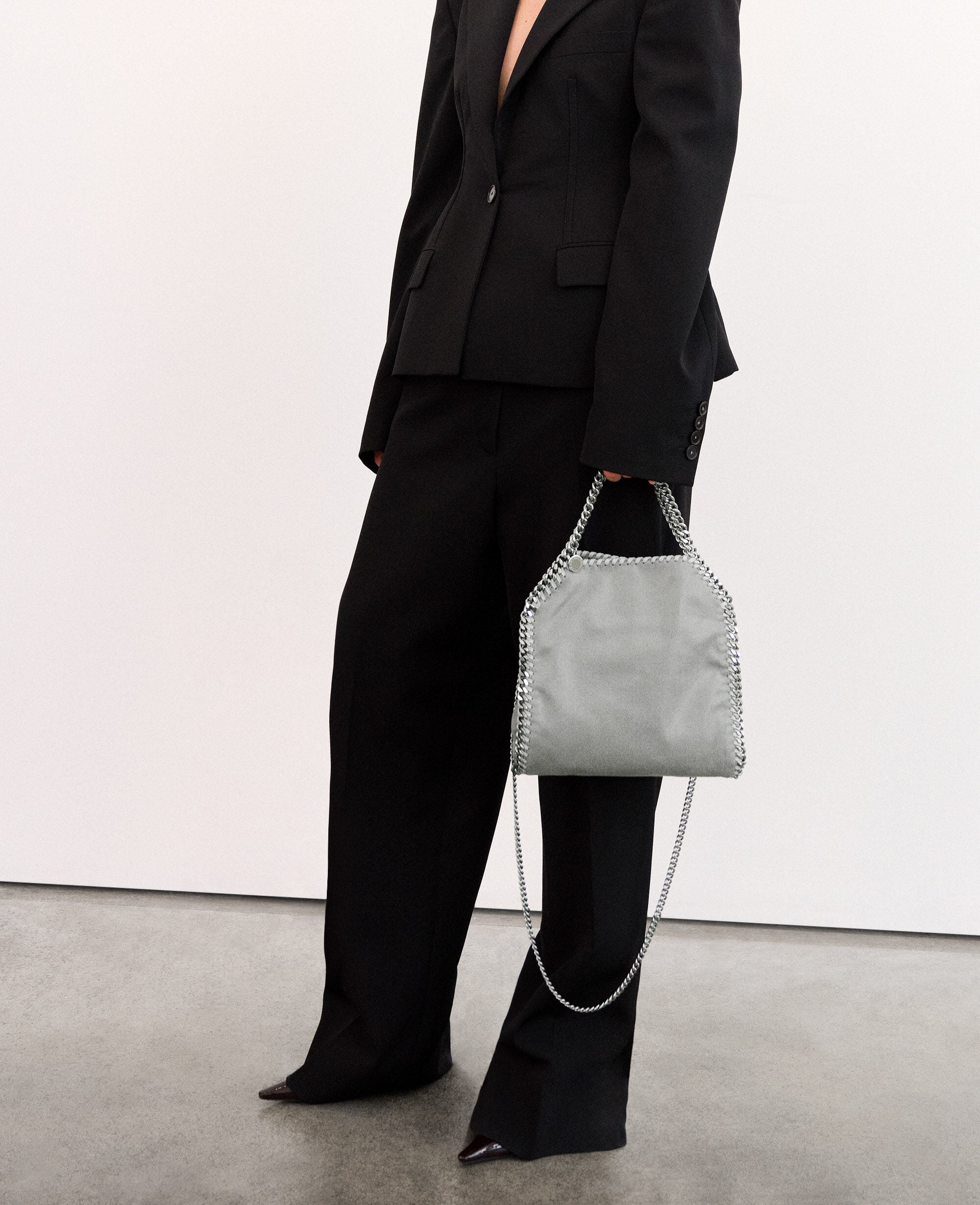 Women LIGHT GREY ファラベラ ミニ トートバッグ | Stella McCartney JP